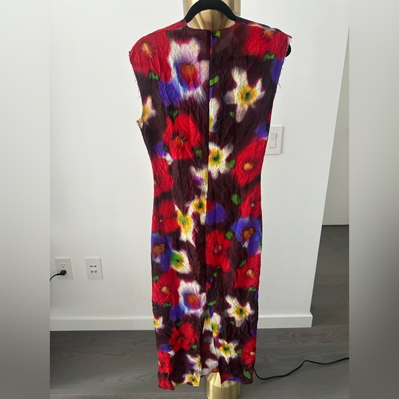 Zara - Floral Print Dress Multicolored - S - Picture 6 of 7